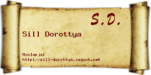 Sill Dorottya névjegykártya