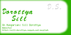 dorottya sill business card